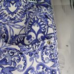 White House | Black Market  Slim Ankle Blue and White Patterned Women's Jeans Photo 9