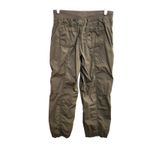 Dip Sage Green Drawstring Pull On Straight Leg Lightweight Cargo Pants Size 6 Photo 6