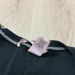 Victoria's Secret Black Ribbed Henley Tank Dress L G Sleepwear Photo 4