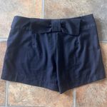 Women’s Navy Bow Shorts Size Small Just Ginger Mini Casual Date Night Blue Photo 2