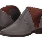 Lucky Brand  Prucella Leather D’Orsay Ankle Boots Booties Gray Womens Size 8 Photo 0