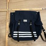 Jean Paul Gaultier Vintage Canvas Navy White Backpack Blue Photo 4