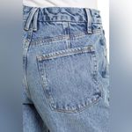 Good American  90s Duster Straight Leg Jeans 6 28 Medium Wash Blue Distressed NWT Photo 2