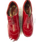 Cole Haan Nike Air Luna waterproof patent leather slip-on shoes zip Front 9B Red Photo 2