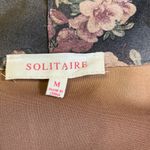 Solitaire Anthropologie  floral suede cloth cover up jacket Photo 1
