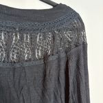 Free People  Spring Valley Lace-Trim Top in Black Photo 2