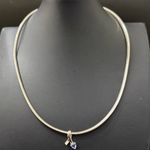 Diamonds International Safi Kilima Tanzanite Silver Omega 18” Chain Necklace 14g Photo 3
