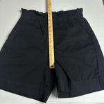 Everlane  Organic Cotton Ultra High Rise Classic Black Paper Bag Shorts Size L Photo 4