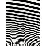 CAbi  Cardigan Women Small Black Striped‎ Open Front Long Oversized Cotton Preppy Photo 6