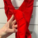 Montce Swim Red One Piece Ribbed Swimsuit Size L Photo 4