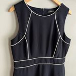 Liz Claiborne  Y2k dark navy white trim sheath career dress Photo 2