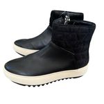 Aquatalia Alayna Leather & Suede Ankle Boots 8 Black Photo 1
