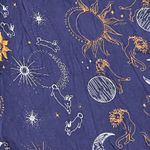 Roller Rabbit Womens XS  long sleeve button down pajama top-celestial print  Photo 3