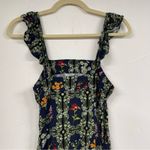 Agua Bendita Agua Benedita X Target Blue Ruffled Ditsy Floral Mini Dress XXS Tiered Boho Photo 5