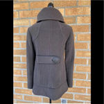 Rudsak wool leather trim coat sz medium Gray Photo 3