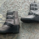 Sorel After Hours Wedge Moto Bootie Gray 9.5 Photo 3