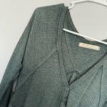 We The Free Free People  People Citrine Green Thermal Swing Henley Top Tunic Photo 3