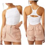 Free People FP MOVEMENT Shirr Enough Tank Top Ruched White Photo 2