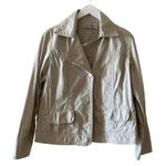 Chico's Cotton Tan One Button Lightweight Cozy Womens Jacket SZ 1 Photo 0