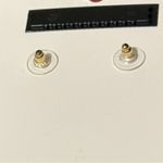 Oh darling, pierced coffee cup jewel tone, post earrings Photo 1