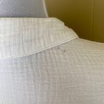 Women’s button down short sleeve maxi collar dress or swim cover up white Photo 5