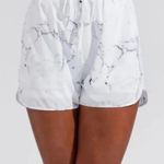 Buffbunny Collection Buffbunny White Marble Flo Shorts, XL Photo 0