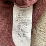 Hummingbird  dark rose French terry knit top with velvet sz M Photo 4