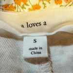 A loves A  Ditsy Floral Button Front Spaghetti Strap Sundress Orange Pink Small Photo 9