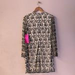 Betsey Johnson Tie Detail Floral Embroidery Scalloped Hem Mini Dress Size 6 NWT Photo 2