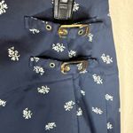 New NWT Hill House Women's The Inola Skirt In Navy Autumn Paisley Jacquard Blue Photo 2