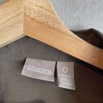 Chico's  modal olive green button down Photo 4