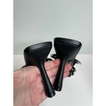 Open Edit Sandals Size 7 Black Open Toe Sparkling Crystals Lightweight Photo 6