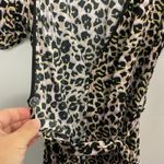 Topshop Dress US 6 UK 10 Animal Leopard Print Wrap Short Sleeve Casual NWT Photo 1