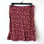 Free People  IRL Floral Mini Skirt Womens Size 4 Plum Combo‎ Photo 3