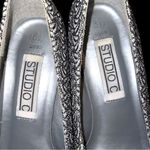 Studio c gorgeous silver and black elegant design sparkling heels! Size 8.5 Photo 6