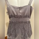 Montage By Mon Cheri Elegant Pewter Frost Gown W/Jacket Set Color Sz. 12 Purple Photo 11