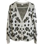 CAbi  Kiki Leopard Animal Print Button Front Cardigan Career Office Casual M 5277 Photo 1