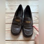 Etienne Aigner  Loafers with Gold Accents size 7.5 - see pics for wear Photo 1