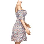 Poupette St. Barth  Soledad Mini Dress, Aqua Dalia, Medium Photo 7