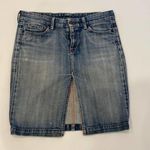 Citizens of Humanity COH Women’s Denim Pencil Slit Skirt Medium Wash EUC Sz 29 Distressed Cotton Photo 0