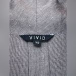 VIVID LINEN SLEEVELESS COWL NECK LONG DRESS XS Gray Photo 7