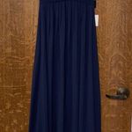 Lulus Navy Long Formal Dress Photo 3