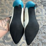 Andiamo Vintage Cutout Heels Turquoise & White 7 Photo 5
