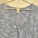 Chico's Chico knit top striped blue women size 2 Photo 2