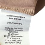 Paper Heart Champagne Satin Slit Midi Slip Dress Women's Size Medium | 45-6 Photo 4