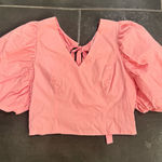 Endless Rose  Pink Puff Sleeve Blouse Photo 0