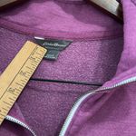 Eddie Bauer Sweatshirt Women Large Purple Active Performance Workout Quarter Zip Photo 6