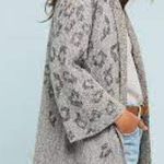 Cupcakes and Cashmere Gray Kline Leopard Print Cardigan Size Small Photo 3