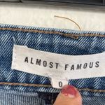 Almost Famous Light Blue Distressed Straight Leg Jeans Photo 2