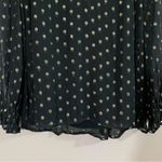 Velvet By Graham And Spencer Krista Metallic Gold Dot Sheer Boho Top Photo 14